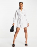 Miss Selfridge going out twist front shirt dress