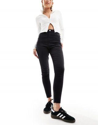 Miss Selfridge skinny jeans in black