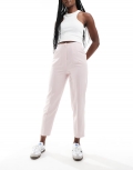 Miss Selfridge high waist cigarette pants in dusty pink