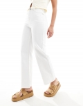 Miss Selfridge straight leg jeans in white