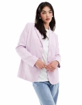 Miss Selfridge oversized single breasted blazer in lilac